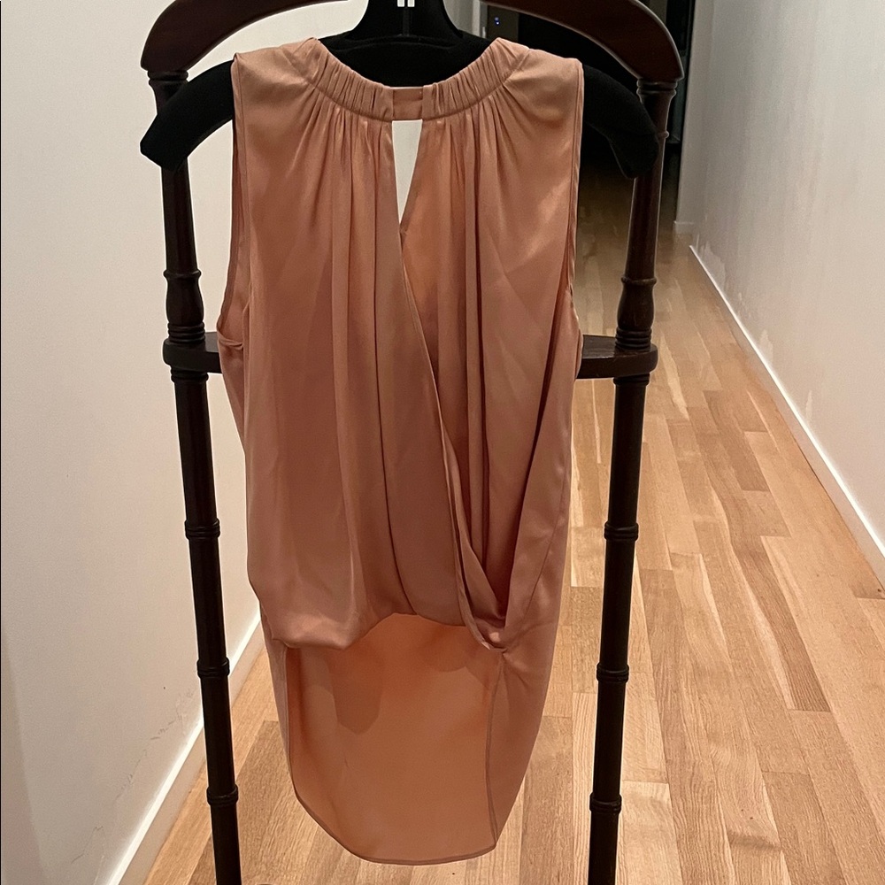 Veronica Beard Peach Sleeveless Top